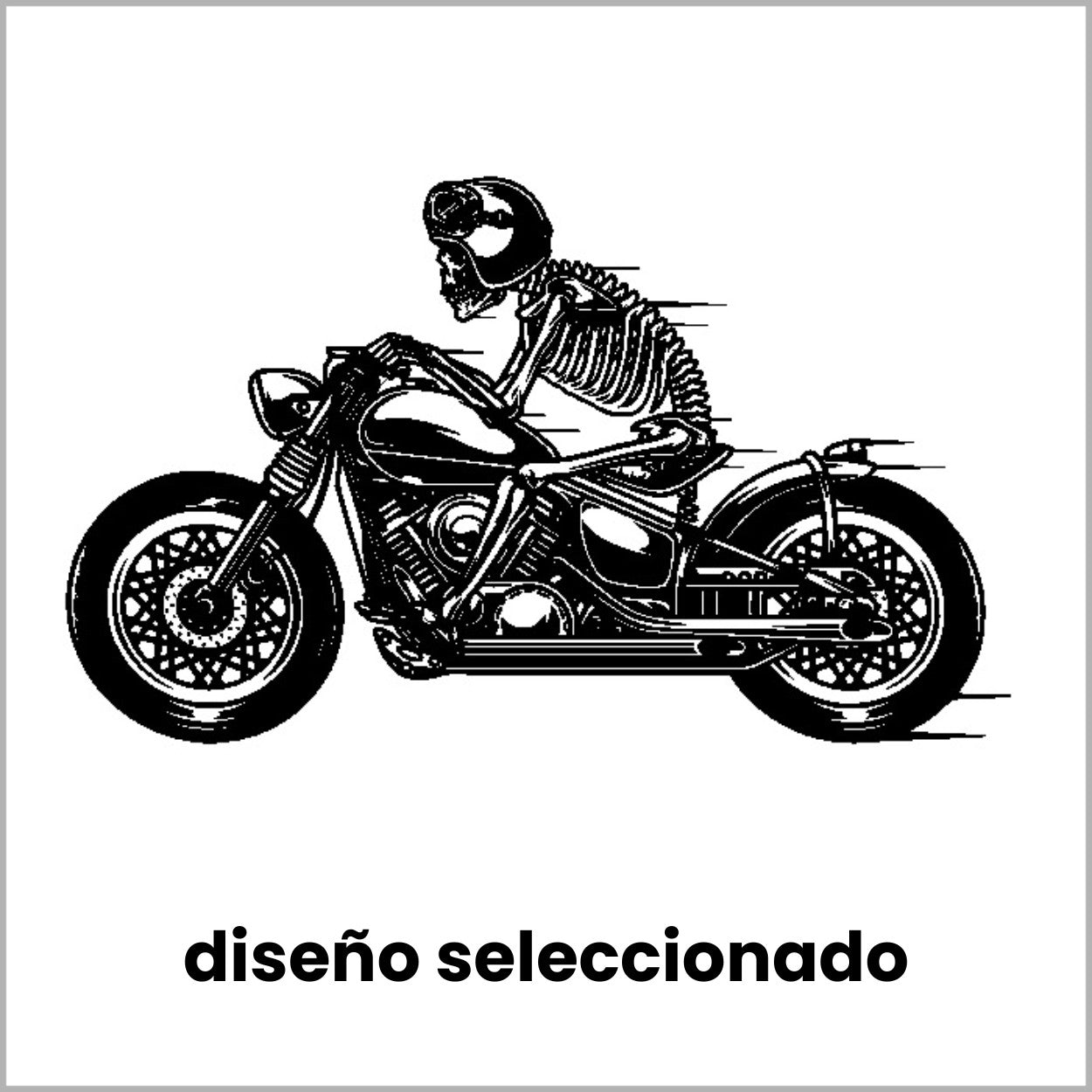diseño moto skelett