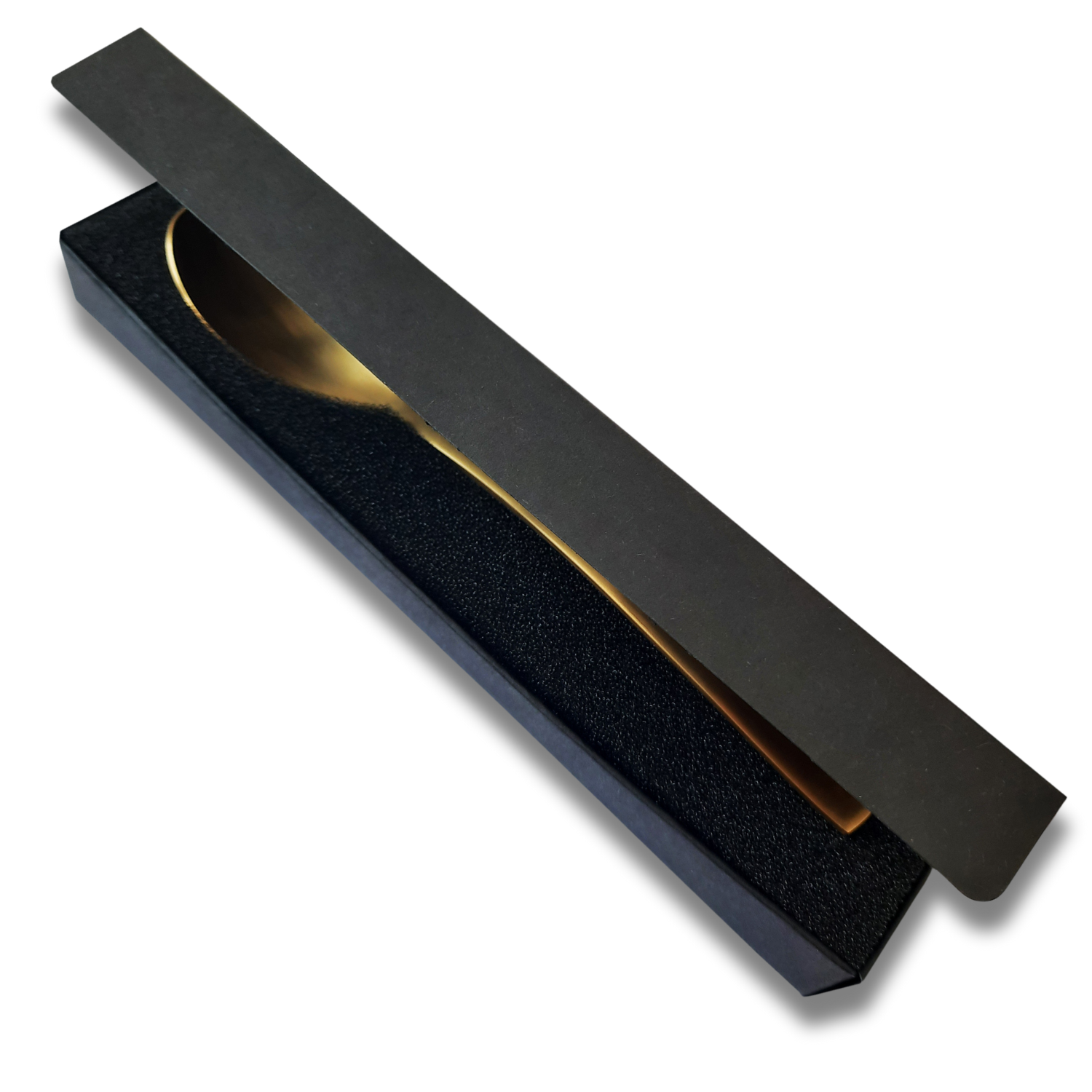 cuchara dorada caja de regalo