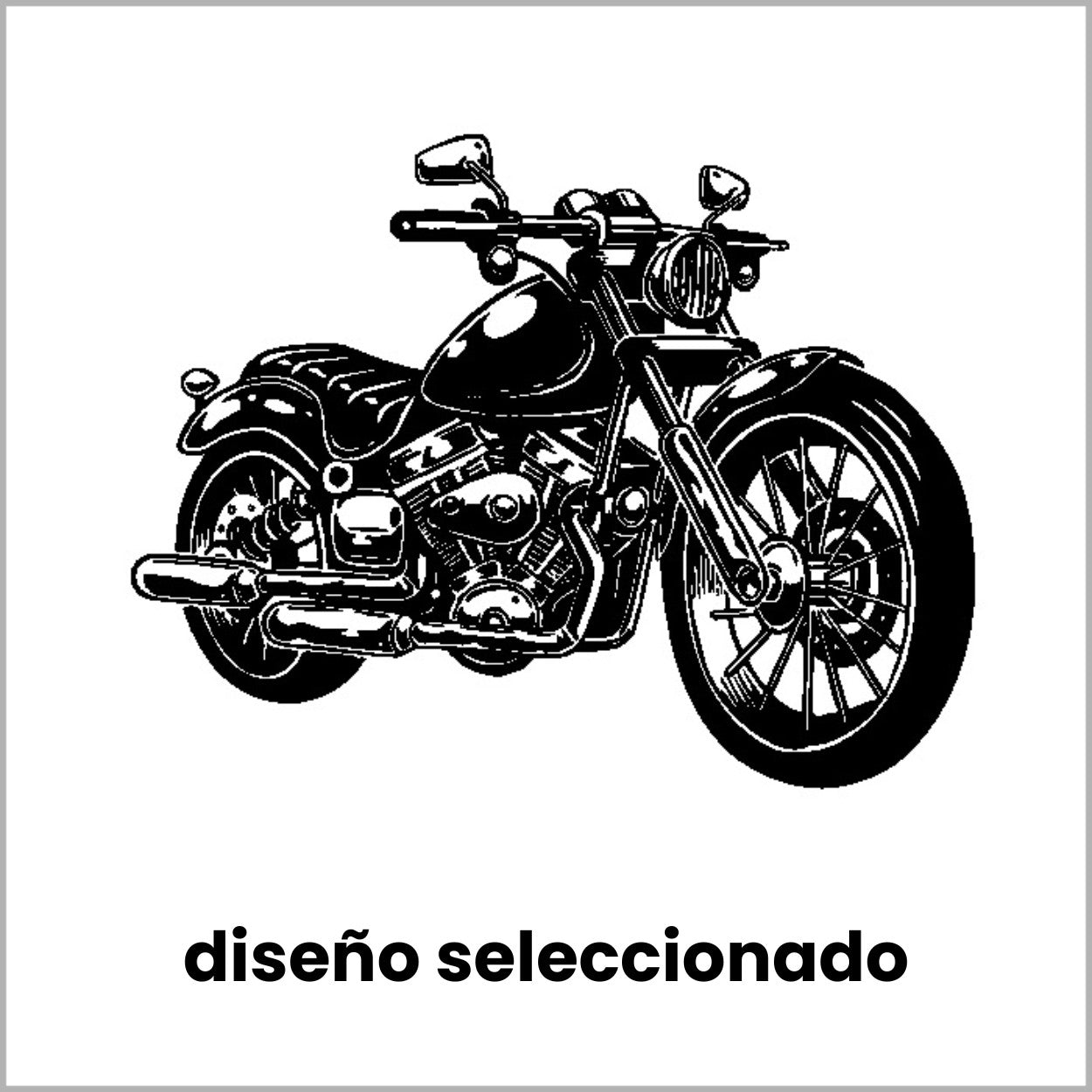 diseño moto chopper