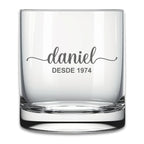 Vaso Whisky Linescript personalizado