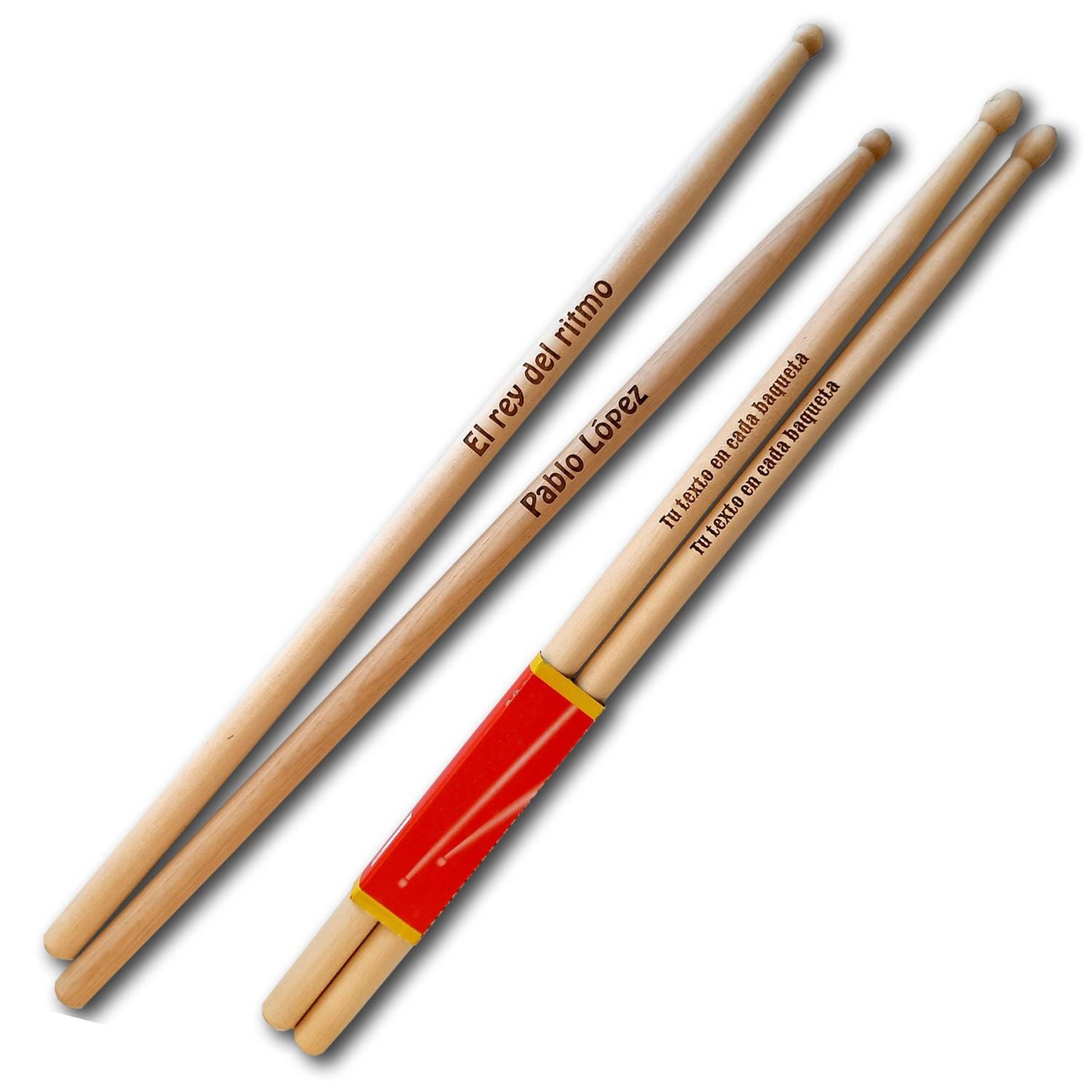 Baquetas personalizadas 5A madera