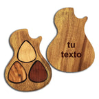 guitarra madera para púas personalizada
