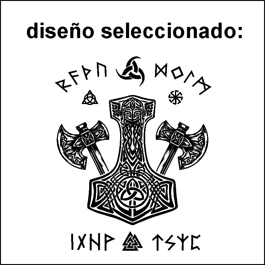 6 diseños vikingo matillo Thor