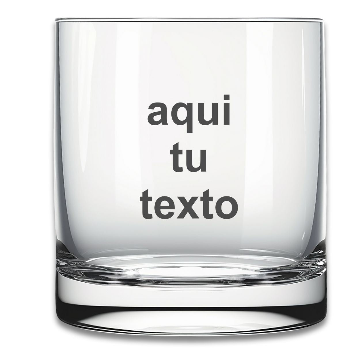 vaso de whisky peronalizado tu texto