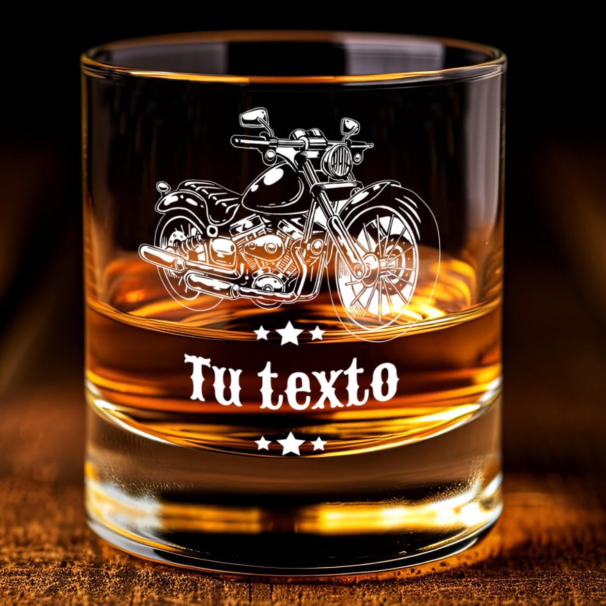 Vaso Whisky Diseño Chopper personalizado