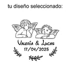 Brújula pulida con diseño Boda personalizada