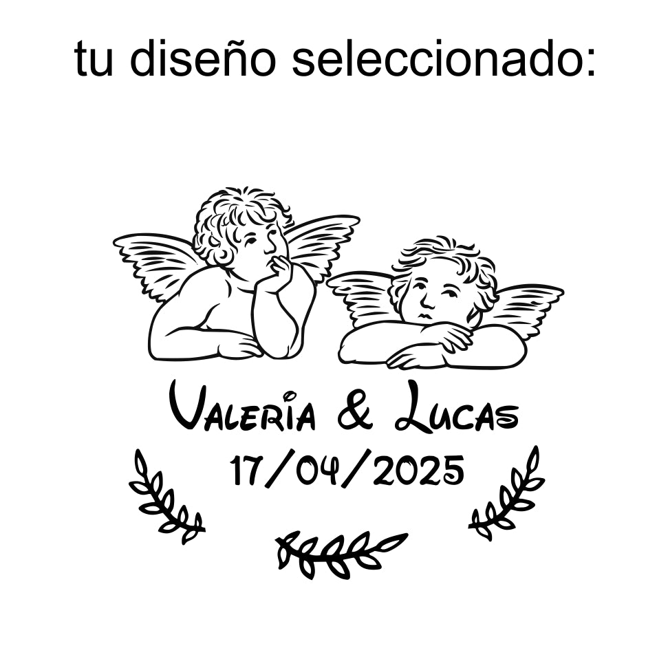 Brújula pulida con diseño Boda personalizada