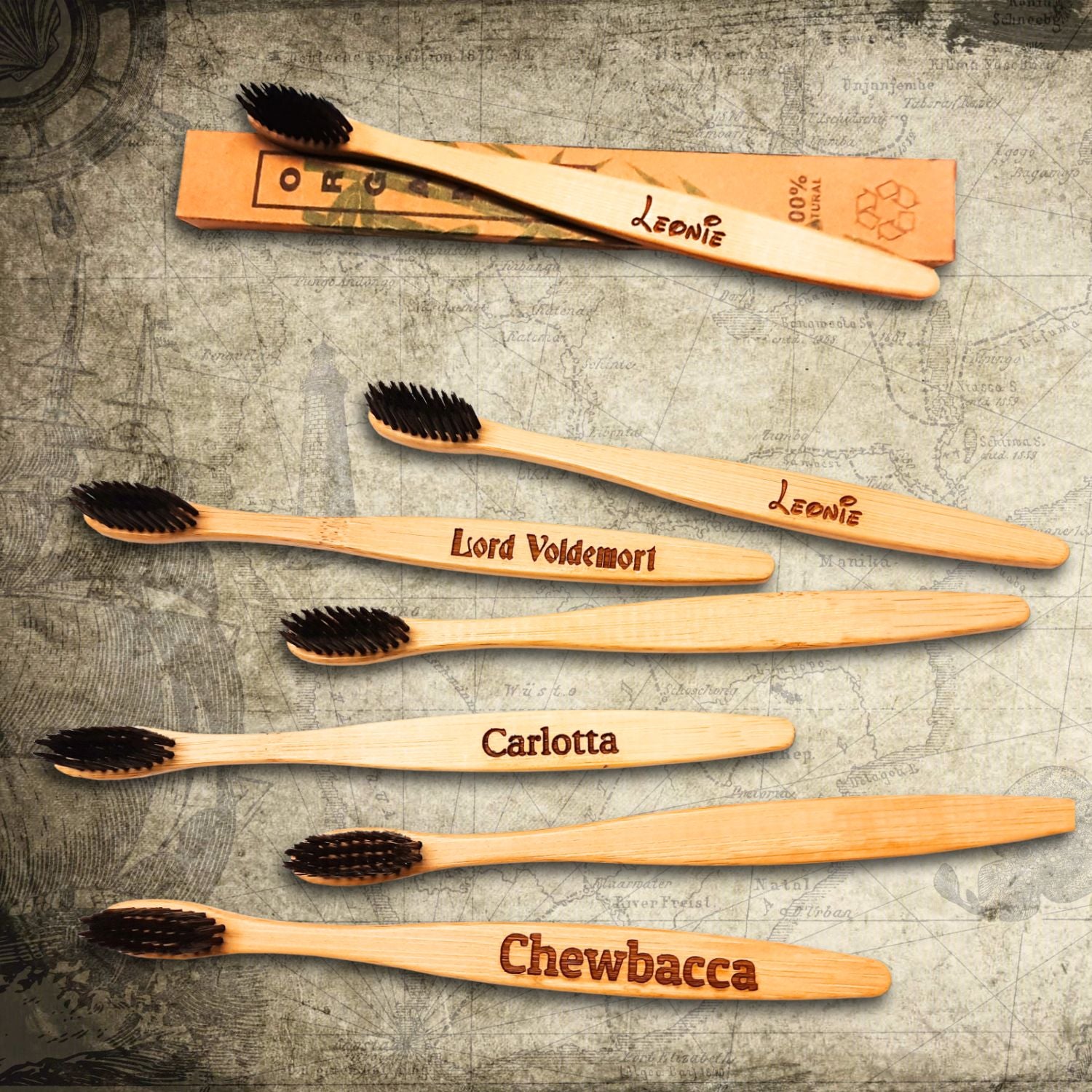 cepillos de diente personalizados con tu texto