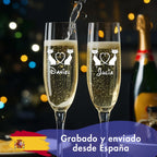 Pack copas cava personalizado tu texto