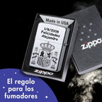 Zippo escudo españa con tu texto