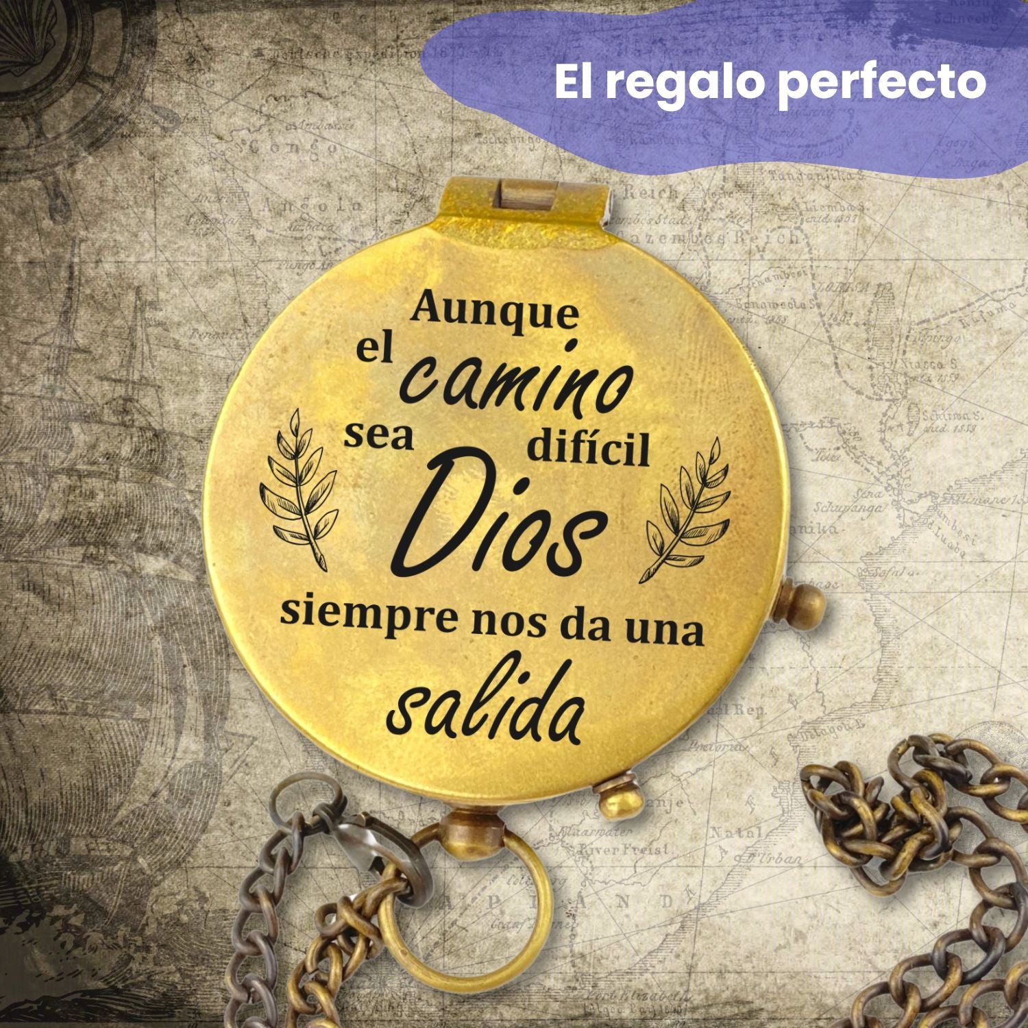 Brújula personalizada cristiano dios