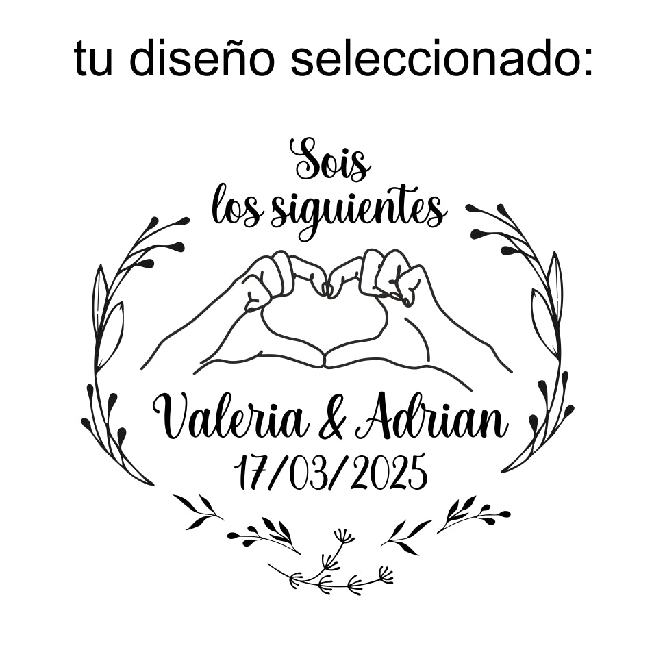 Brújula pulida con diseño Boda personalizada