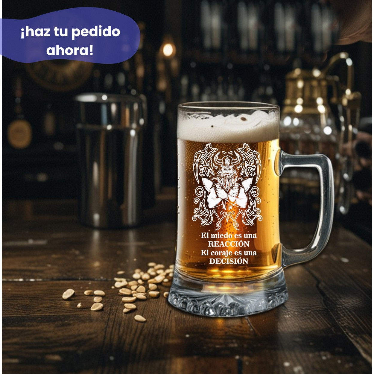 Jarra personalizada diseños vikingo