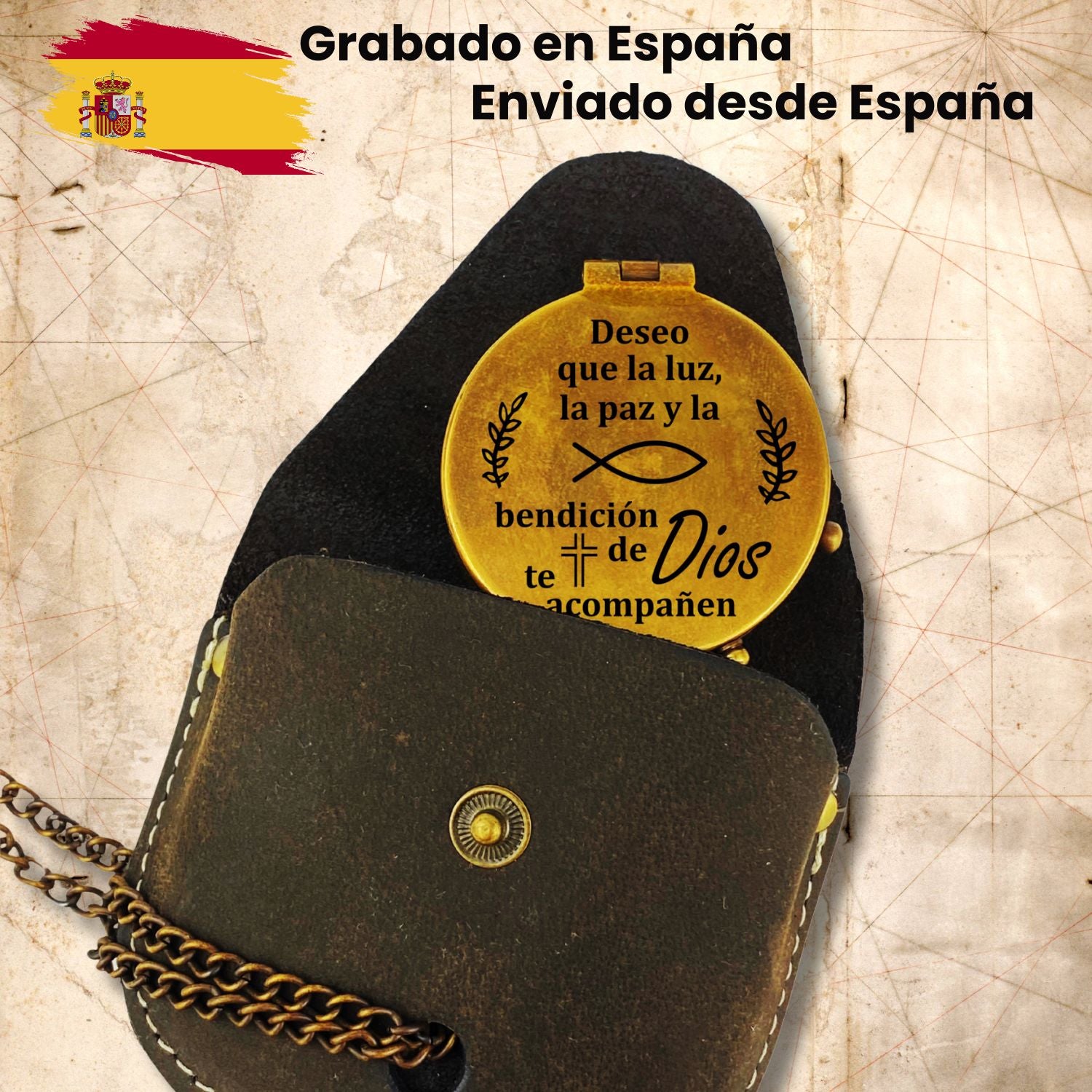 Brújula personalizada cristiano iglesia