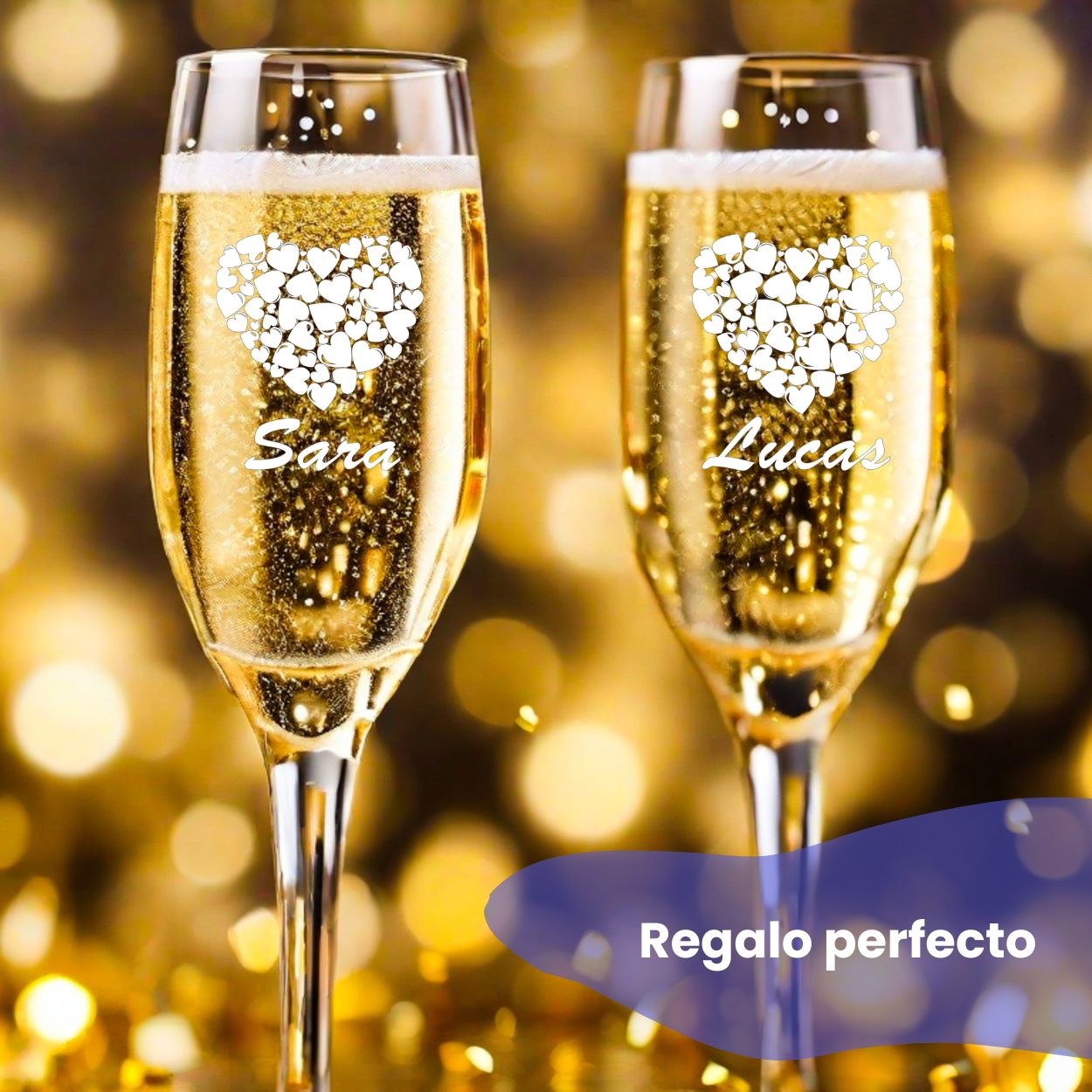 Pack 2 cava personalizado tu texto