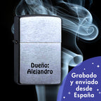 zippo Chrome Brushed personalizado