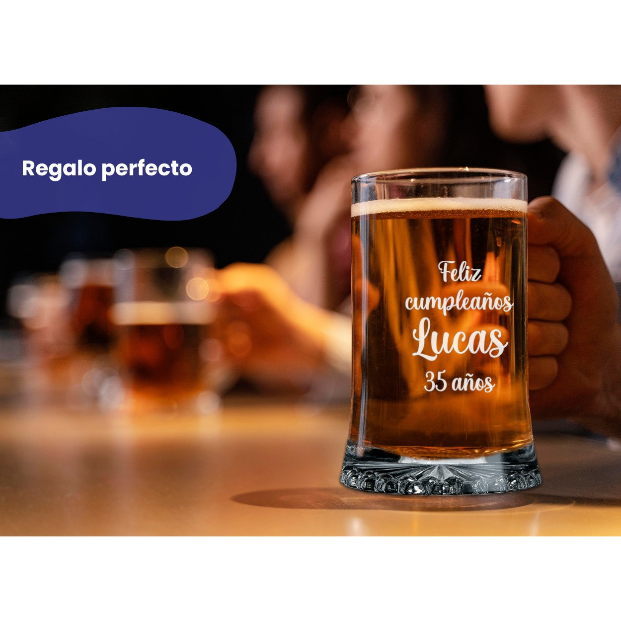 Jarra de Cerveza con tu texto