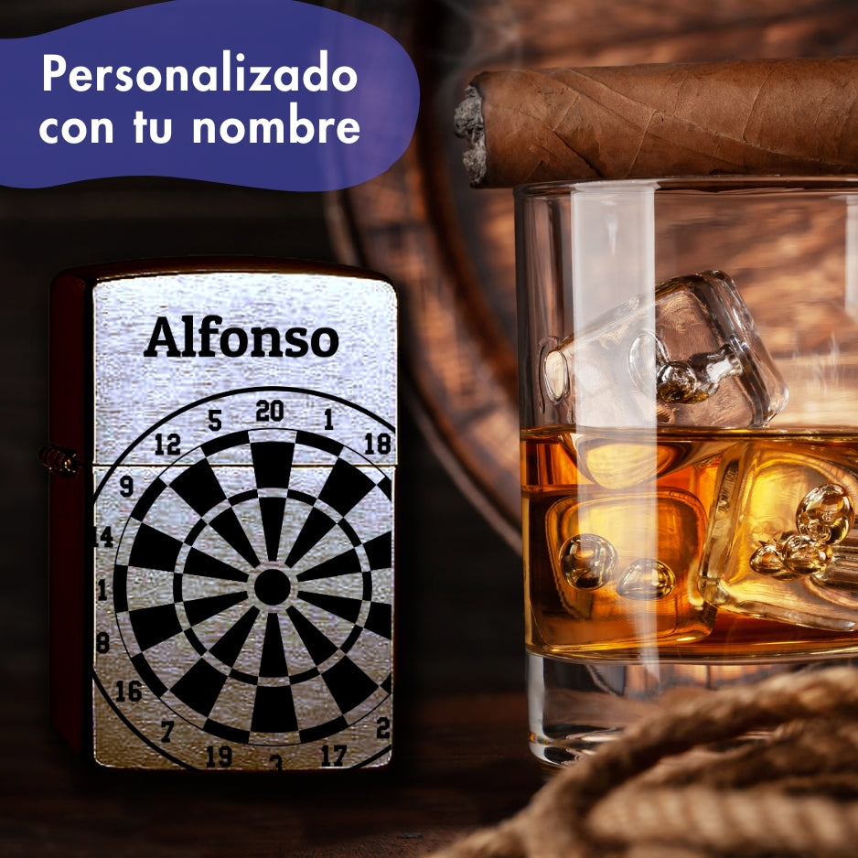 Zippo dardos con tu nombre