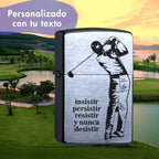 Zippo Golf personalizado tu texto