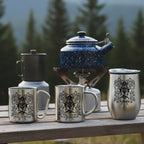 Taza acero inoxidable con grabado vikingo personalizada