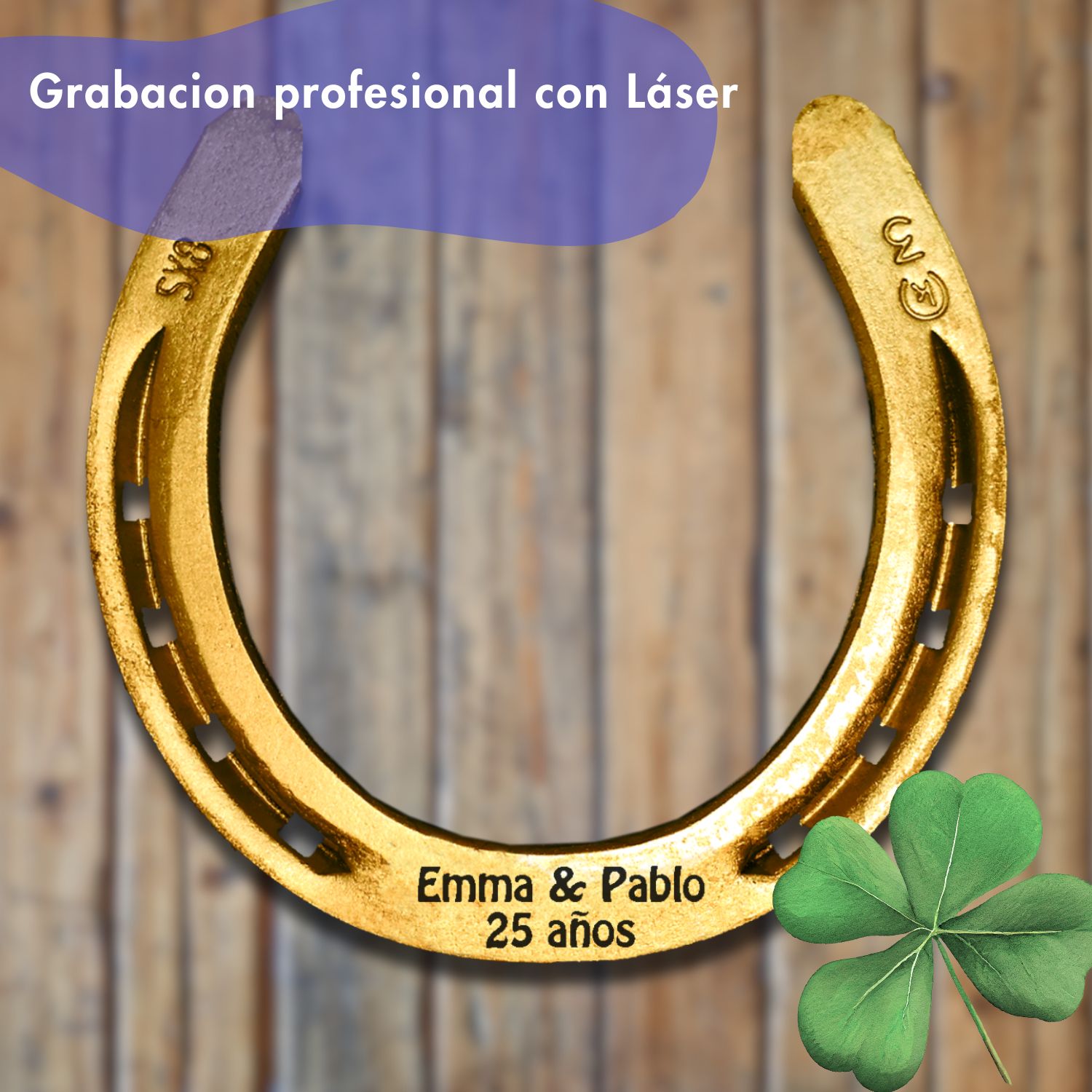 Herradura de la suerte personalizada