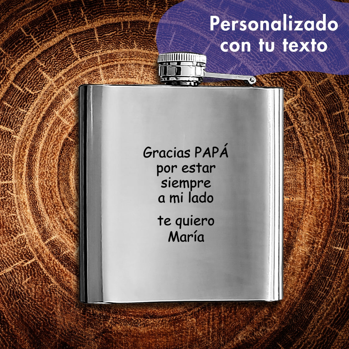 Petaca tu texto personalizada