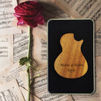 guitarra madera caja de regalo