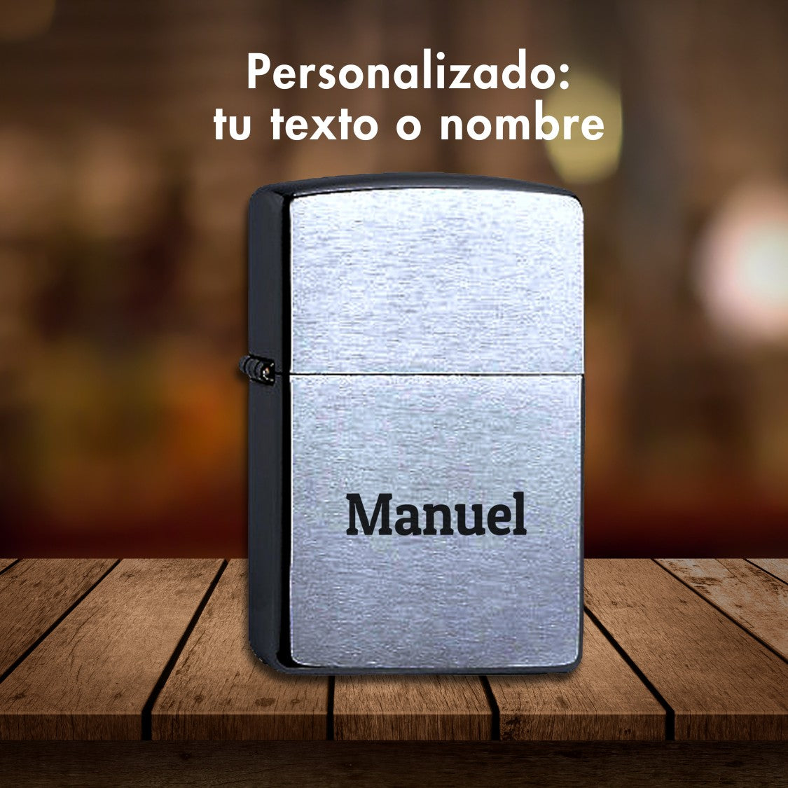 zippo con tu nombre personalizado