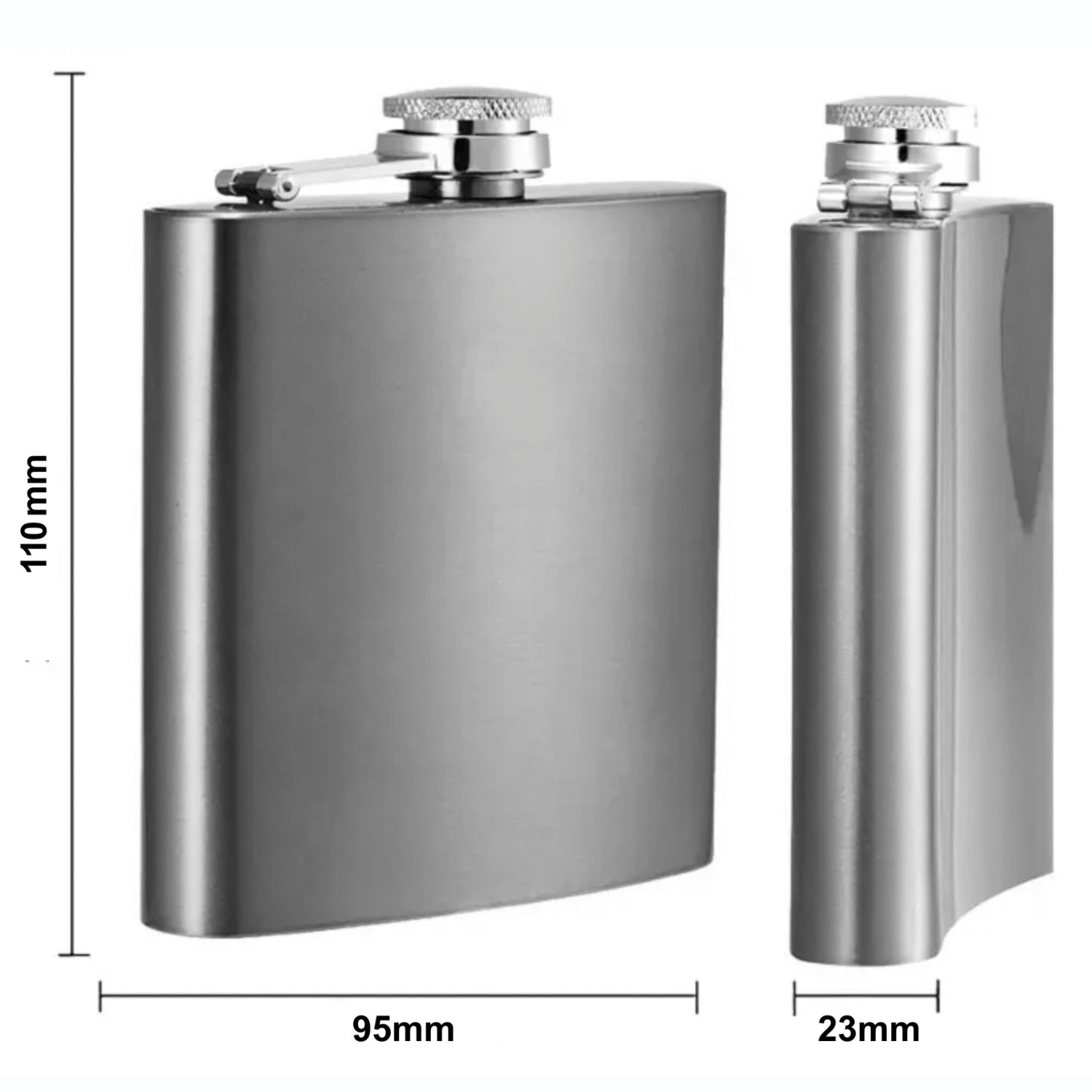 Petaca personalizada medidas