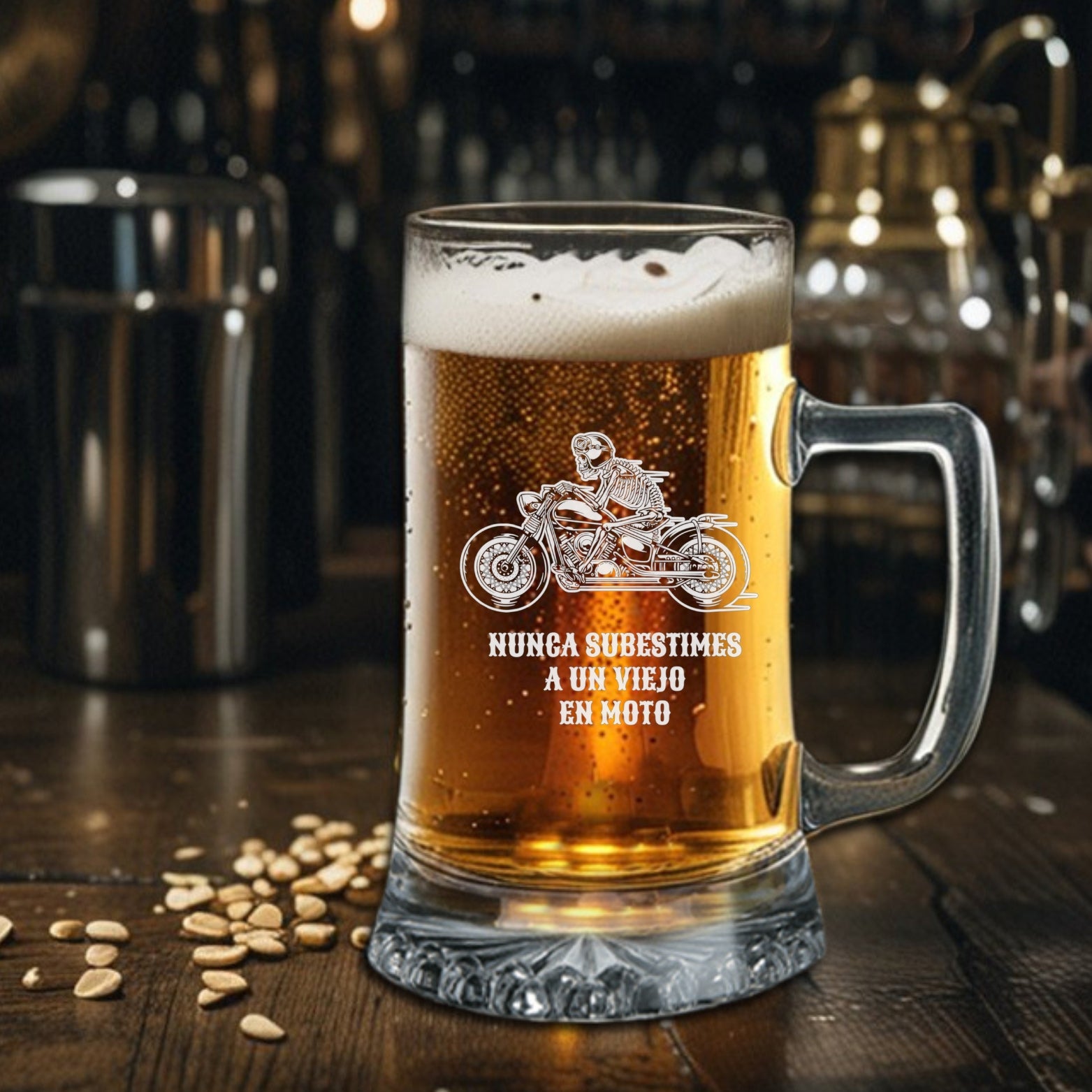 Jarra personalizada diseño moto