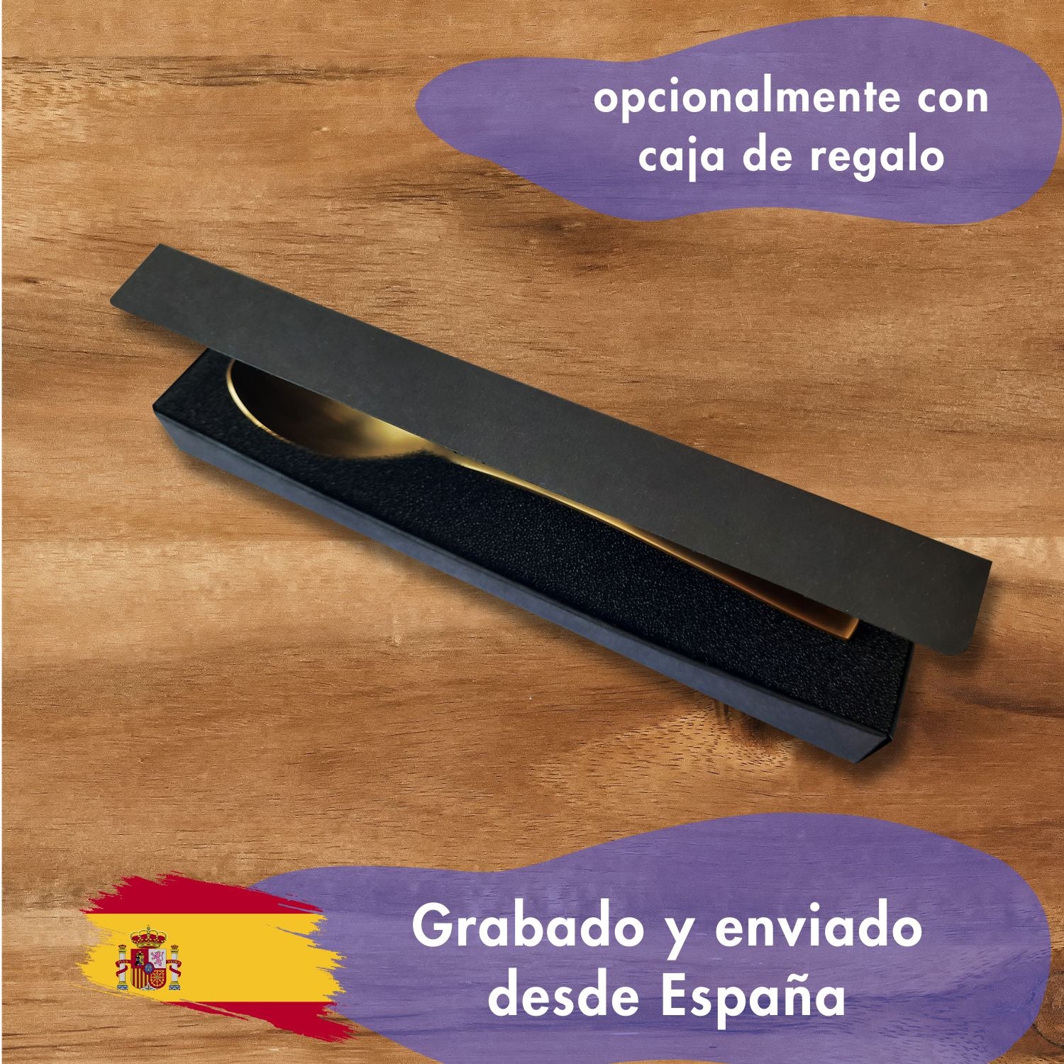 Cuchara helado caja de regalo