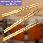 Baquetas con tu texto 5A madera