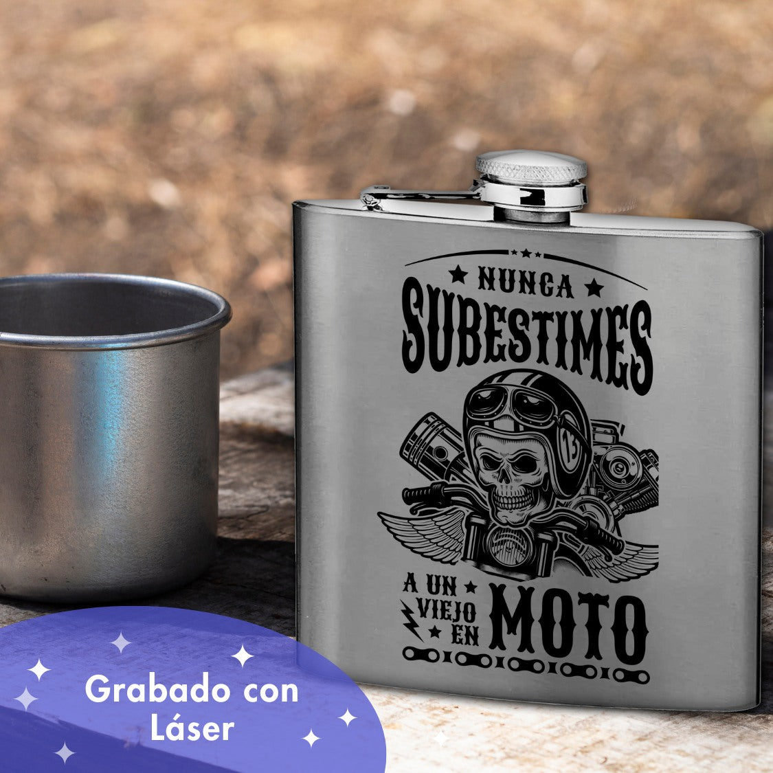 Petaca personalizada motorista