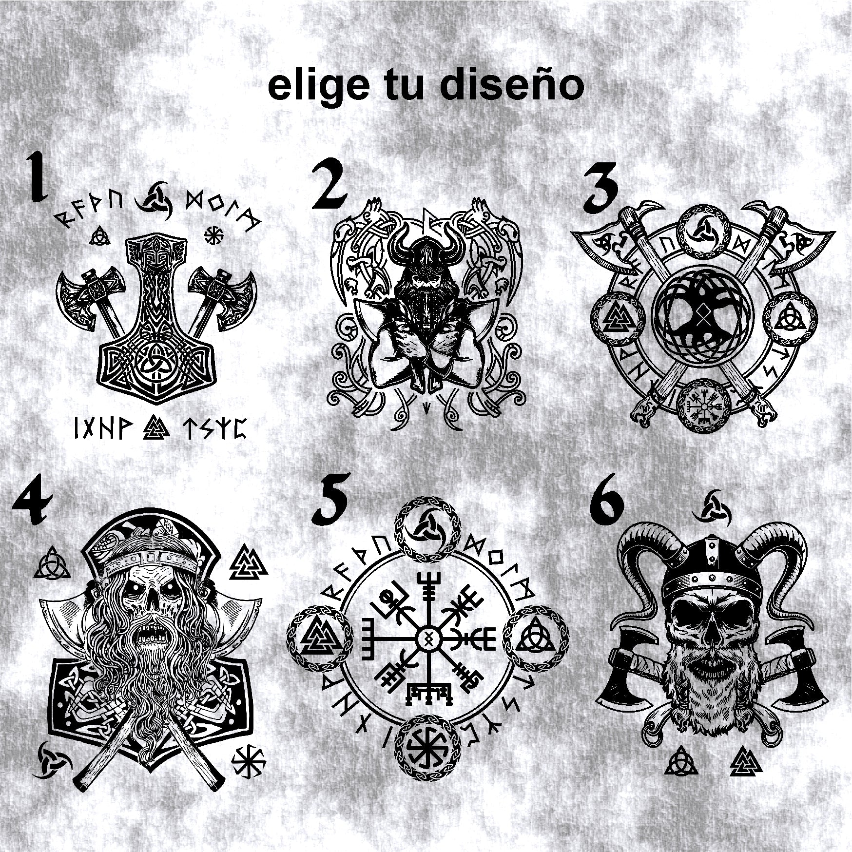 Petaca Vikingo 6 diseños