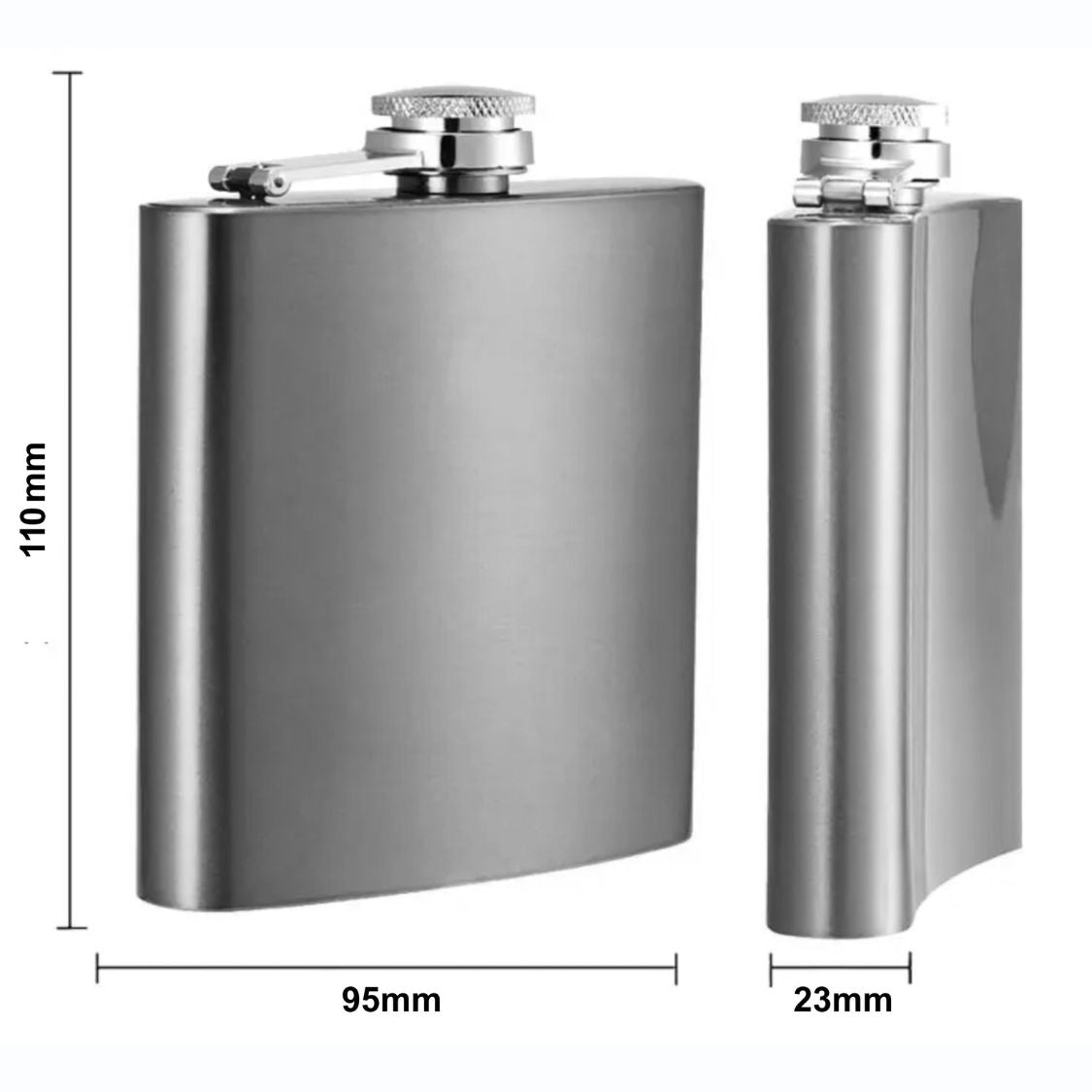 Petaca personalizada medidas