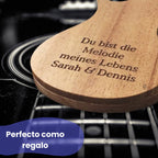 guitarra estuche para púas personalizada