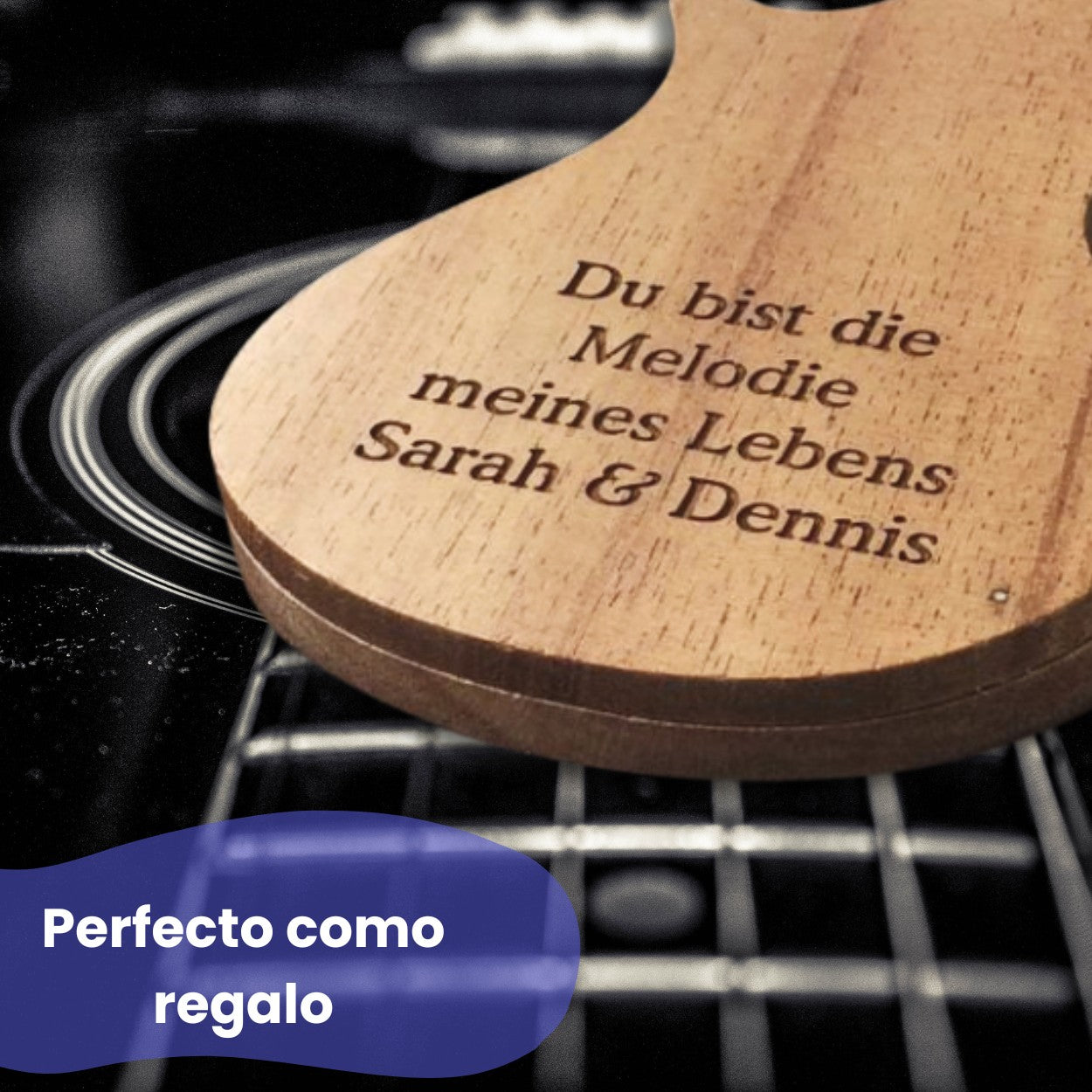 guitarra estuche para púas personalizada