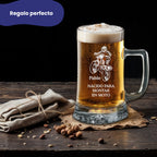 Jarra cerveza personalizada diseño motocross