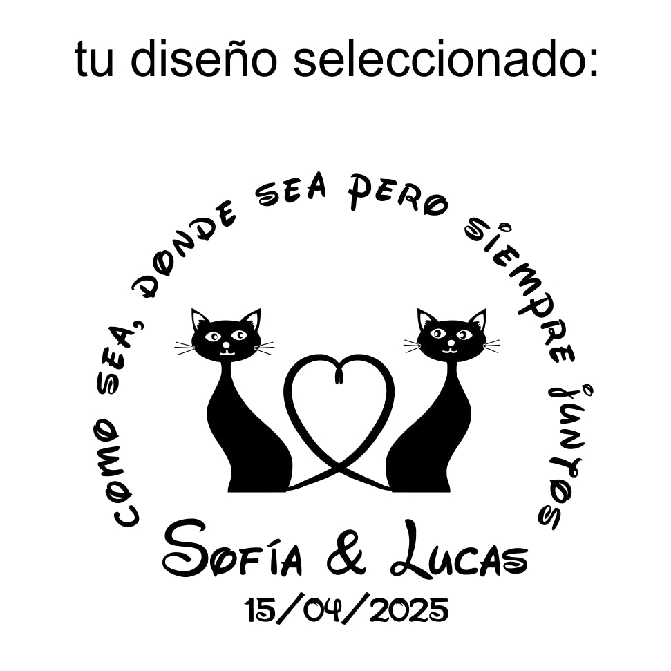 Brújula pulida con diseño Boda personalizada