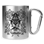 Taza acero inoxidable con grabado vikingo personalizada