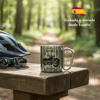 mug acero diseño moto personalizada