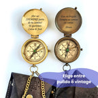 Brújula pulida y personalizada