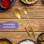 cubertería Comas dorado personalizado