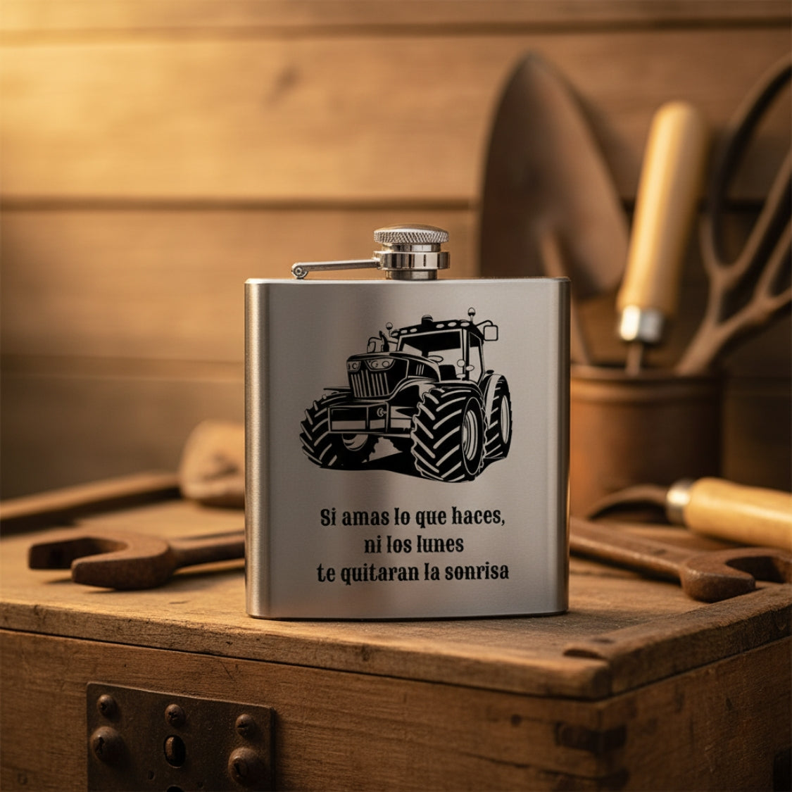 petaca tractor personalizable