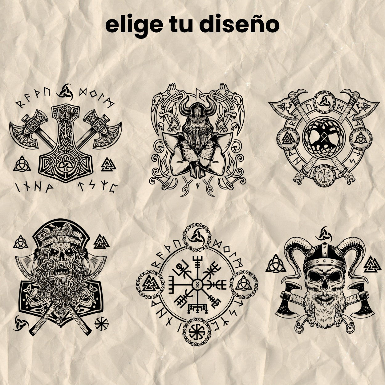 6 diseños vikingo