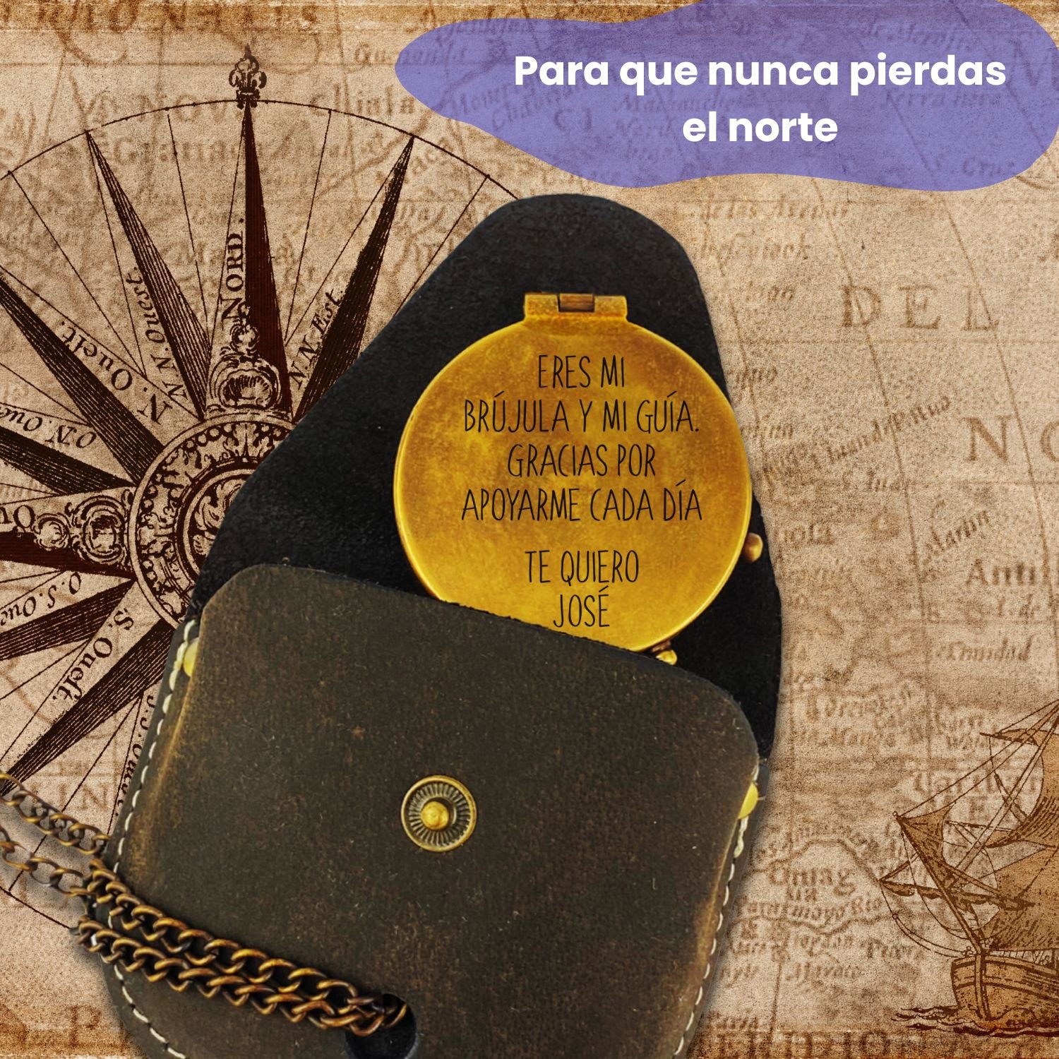 Brújulas personalizadas con tu texto