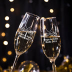 Juego copas cava personalizado tu nombre