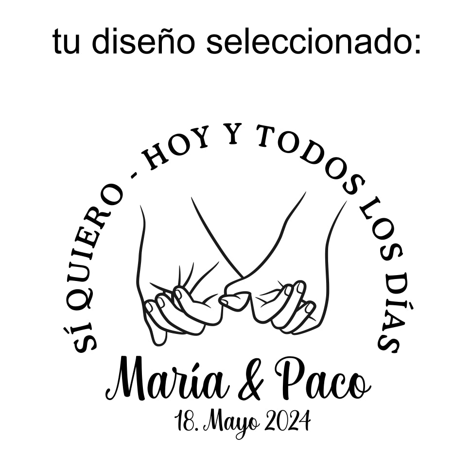 Brújula pulida con diseño Boda personalizada