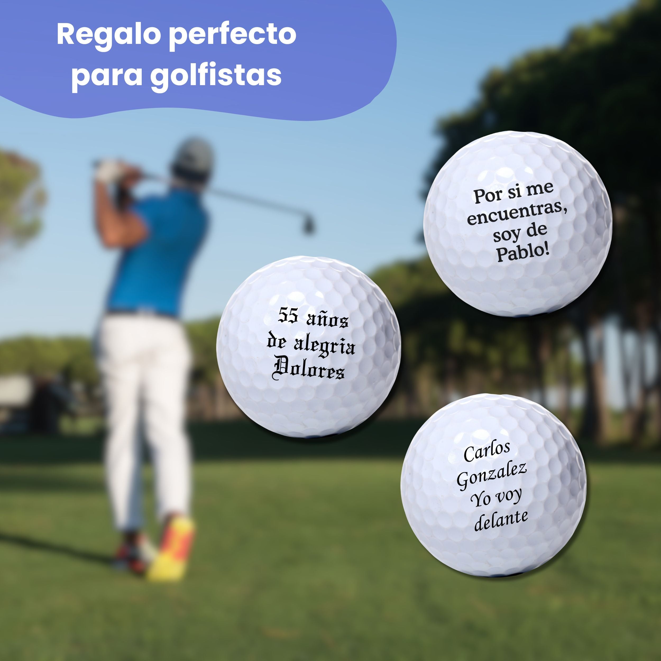 Bola de Golf con nombre