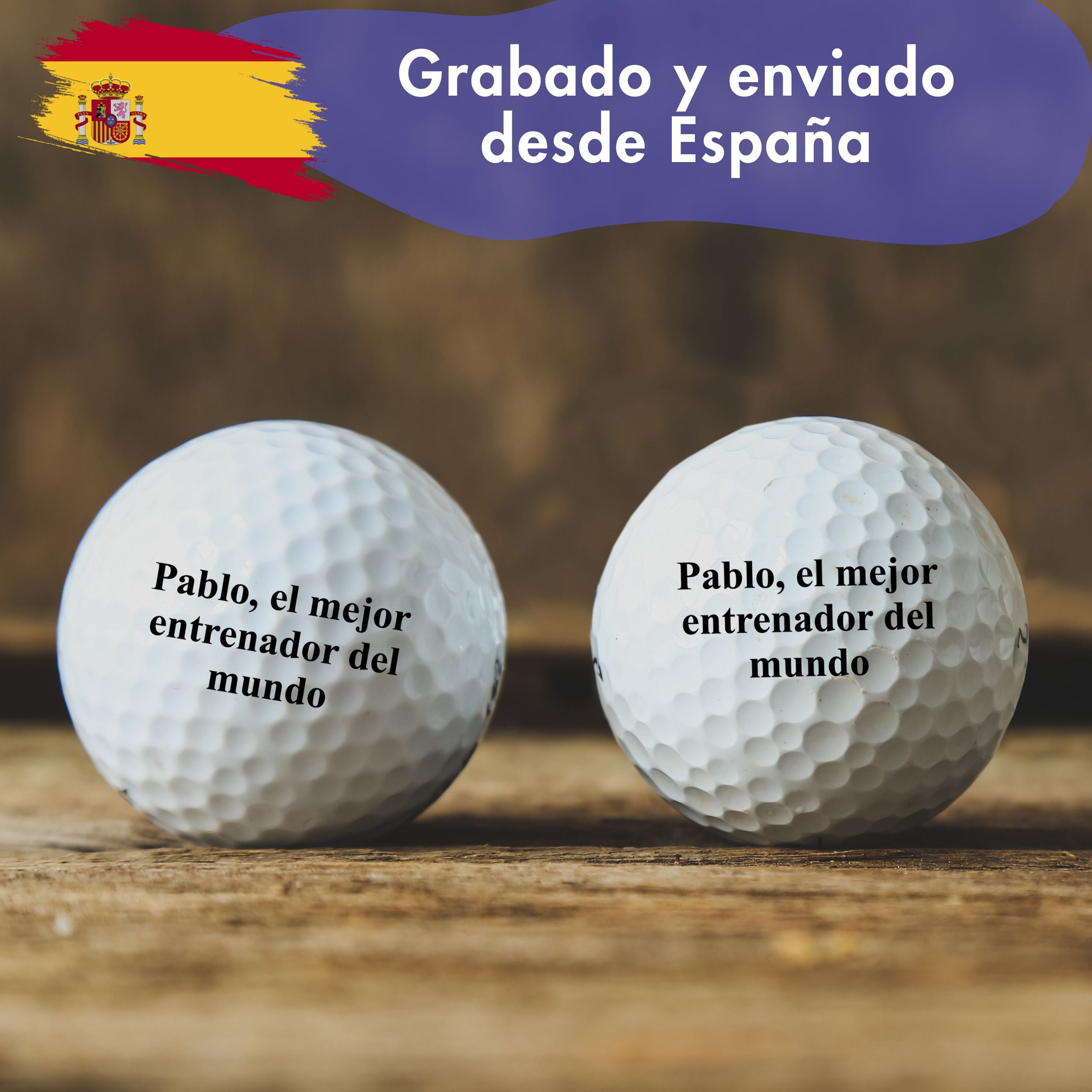 Bola de Golf con tu texto